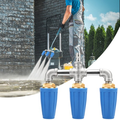 #ad Triple Spray High Pressure Washer Nozzle for Driveway Car Deck Cleaning 4000 PSI $36.48