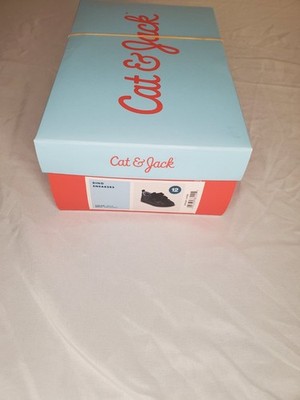 Toddler Boys' Dino Sneakers - Cat & Jack  Black 12T new with tags in box