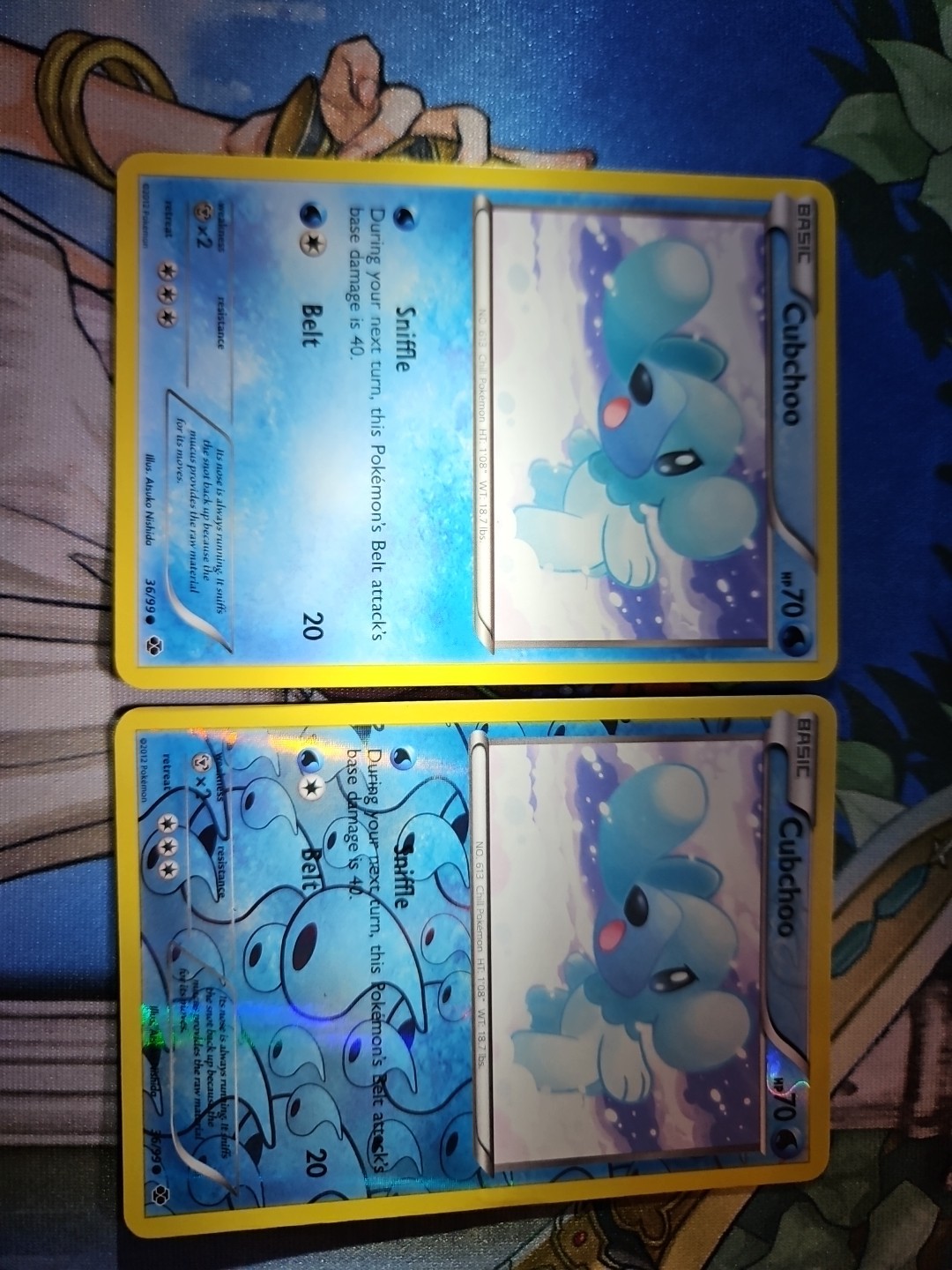 Cubchoo 36/99 Next Destinies Reverse Holo & Non Holo Cards LP 