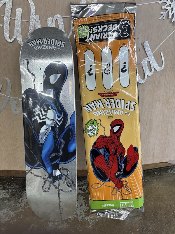 HUF x Marvel Spiderman Skateboard Spider-Man Issue #321 Blind Bag 8.25" OPENED