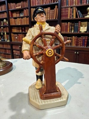 Vtg Royal Doulton The Helmsman Figurine Nautical 1973 HN2499 Seafarer Captain
