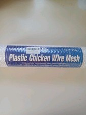 Plastic Chicken Wire Mesh, 15.7in x 10FT Poultry Fence for Garden Balcony