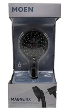 MOEN Attract with Magnetix 6-Spray Handheld Shower Head 1.75 GPM, Matte Black 