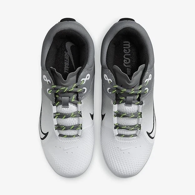 Botines de softbol Nike Hyperdiamond 4 Elite para mujer blancos/platino puro/gris lobo Foto 4 de 4