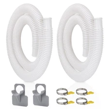 2 Pack Pool Pump Replacement Hose 1.25 x 59 Inch Above Ground Pool Hoses Tubes