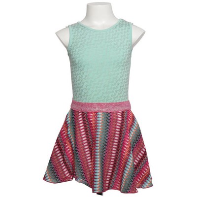 Loft, Kleid, Größe: 104, Pink/Mehrfarbig, Baumwolle/Elasthan/Polyester #9BD