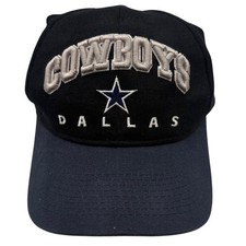 Dallas Cowboys NFL Snapback Hat Black Navy Blue Embroidered Drew Pearson FLAW