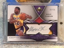 💥Magic Johnson 2006 Exquisite Patch Auto Scripted Signatures 22/25 Lakers💥