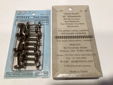 ReBoxx-4 36" HO Semi-scale wheels sets, 1.005" Axle Length, 12/ Pkg, NMRA RP-25