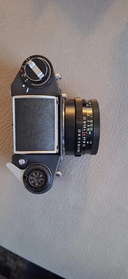 Exa 1c schwarz Carl Zeiss Jena DDR 2,8/50 Spiegelreflexkamera - Bild 3 von 4