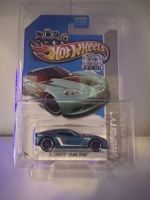 Hot Wheels 2013 HW City '11 Corvette Grand Sport Metal Flake Teal Factory Sealed