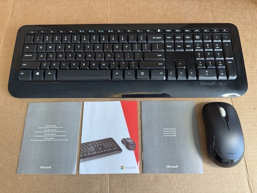 Microsoft Wireless Keyboard 800 Model 1455 + Mouse 1000 Model 1454 W/ USB Dongle