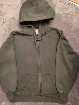 Aritzia TNA Cozy AF Fleece Full Zip Hoodie Women Small Green