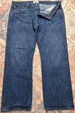VTG Y2K Levis 501 Mens Blue Medium Wash Straight Leg Button Fly Jeans 36x30