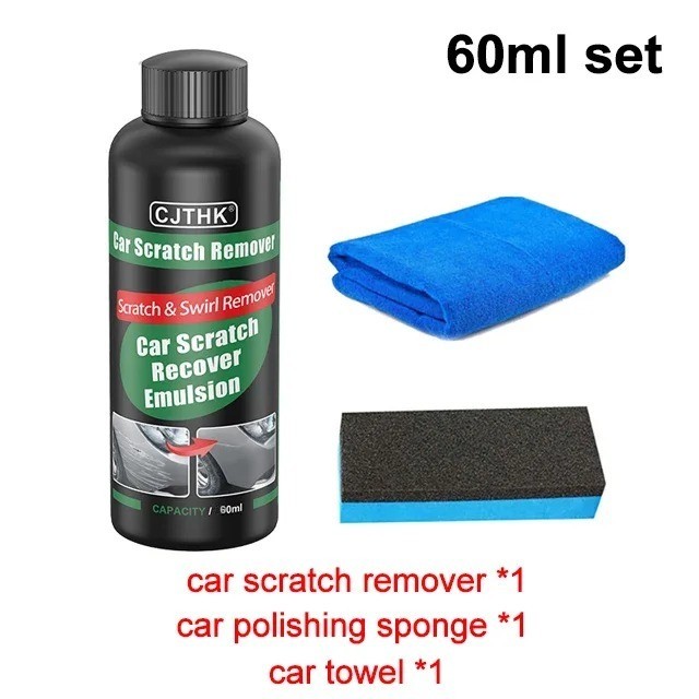 Efface rayures voiture et traitement de rénovation polish pour carrosserie auto 60ml