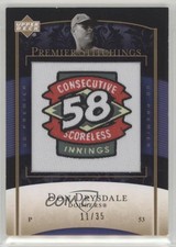 2007 Upper Deck Premier Stitchings Silver 11/35 Don Drysdale #PS-47 HOF 0af