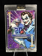 Barry Sanders 1/1 Jokers Wild 2025 Wild Card Stacked Deck Detroit Lions