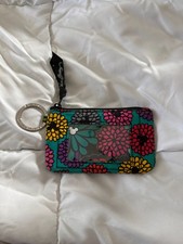 Vera Bradley Zip ID Case Keychain Disney Mick...