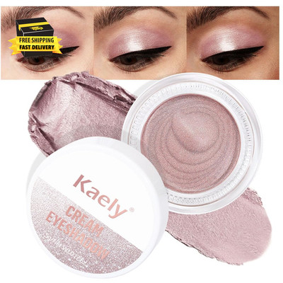 Single Cream Eye Shadow Palette Pot Makeup for Older Women, Praline Dusty Pink M