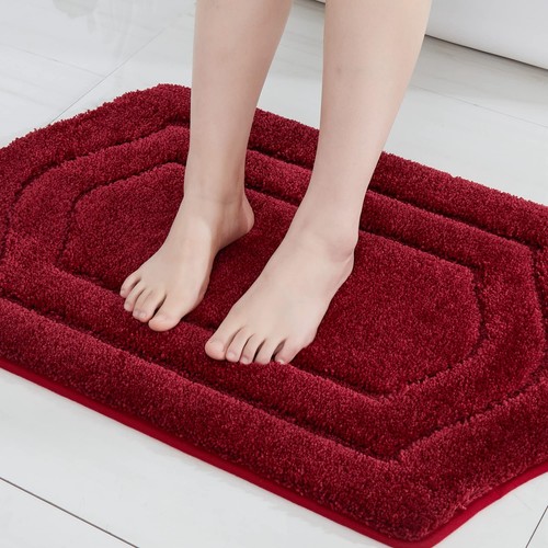 Extra Thick Bath Rugs for Bathroom - Anti-Slip Linen Sets Mats Soft Plush Yarn