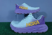 Hoka One One Rincon 3 Shoes Womens Size 9.5 Purple Teal Running Sneakers Road