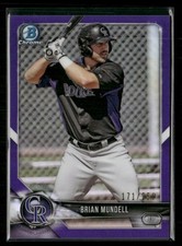2018 Bowman Chrome #BCP162 Brian Mundell Prospects Purple Refractor #/250