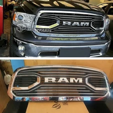 Grille For 2013-2018 Dodge Ram 1500 Big Horn Front Grill Chrome Bumper Mesh NEW