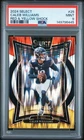 6445 Caleb Williams 2024 Panini Select #25 Red Yellow Shock Concourse RC PSA 9