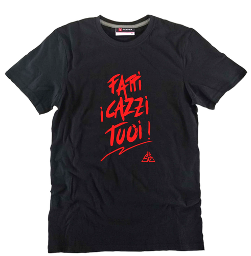 T-shirt Vasco rossi Blasco Fatti i Cazzi tuoi nera bianca uomo donna anni 80 90 - Afbeelding 2 van 17