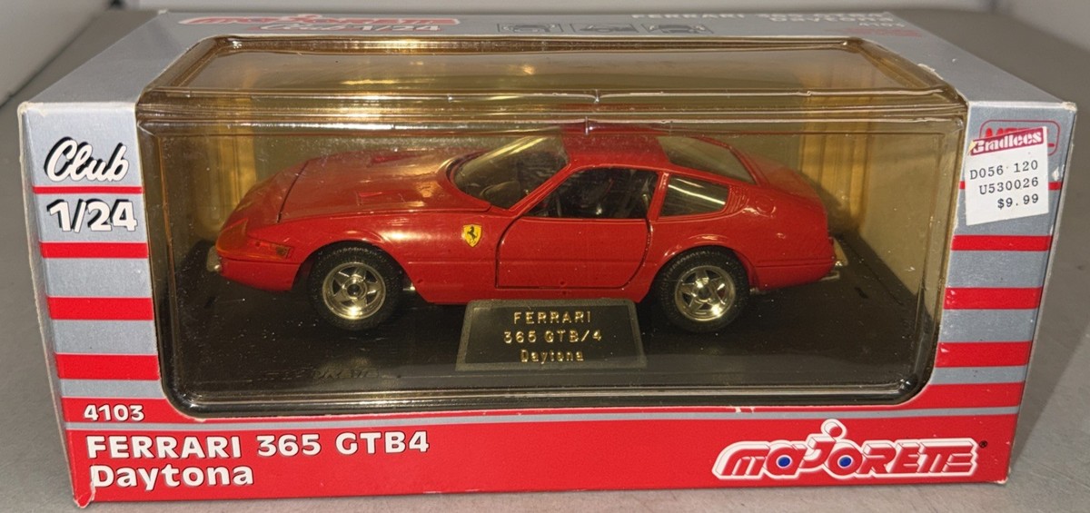 Ferrari 365 Gtb4 Daytona Club 4103 Majorette 1/24 Diecast