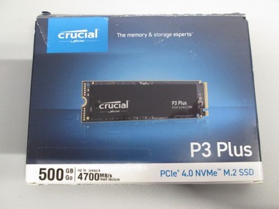 (S246) Crucial P3 Plus SSD 500GB M.2 PCIe Gen4 NVMe Interne SSD, bis 4.700 MB/s