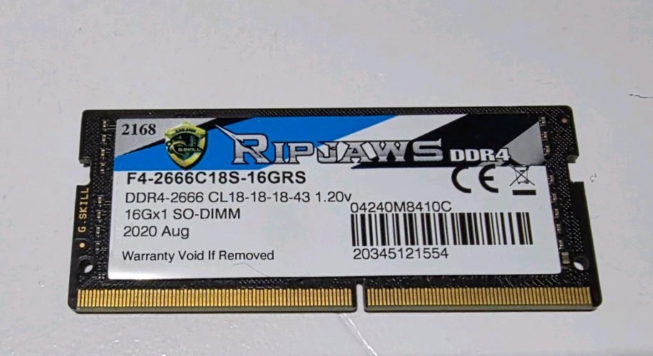 G. SKILL Computer PC4-21300 (DDR4-2666) Bus Speed Memory (RAM) for