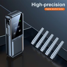 High Precision Digital Alcohol Tester LCD Display Portable Breathalyzer Analyzer