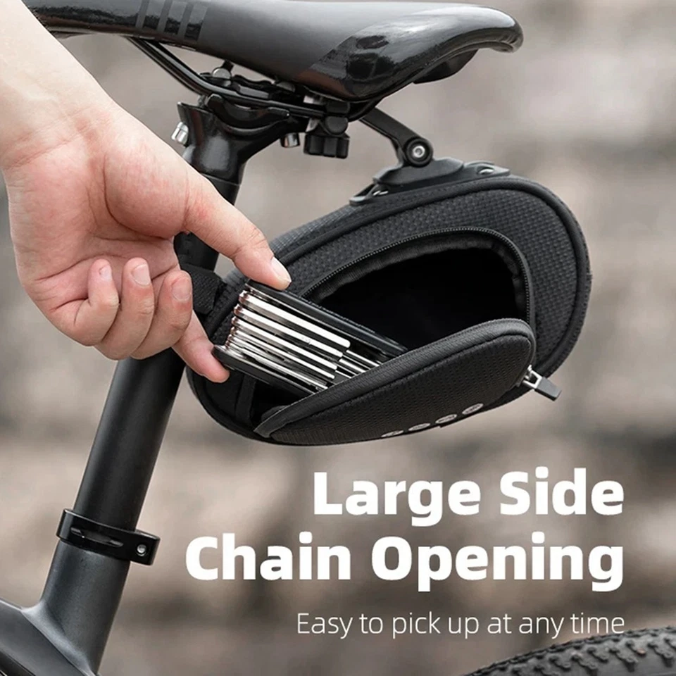 Bolsa de Bicicleta Impermeable, Bolsa de Sillín de Bicicleta Antigolpes, Reflecti8265 Foto 4 de 4
