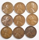 1927-D Lincoln Wheat Cent (9 Coins) All Extremly FIne (XF)