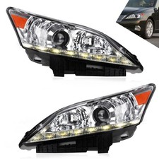 Vland Clear Headlights For 2010-2012 Lexus Es350 Xenon Front Lamps Electroplated Vland Clear Headlights For 2010-2012 Lexus Es350 Xenon Front Lamps Electroplated