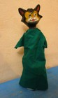 ancienne marionnette chat terre de pipe