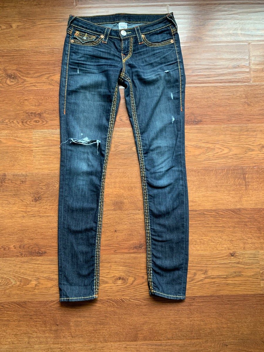 TRUE RELIGION JEANS JOEY SUPER T SIZE 28 Excellent Condition