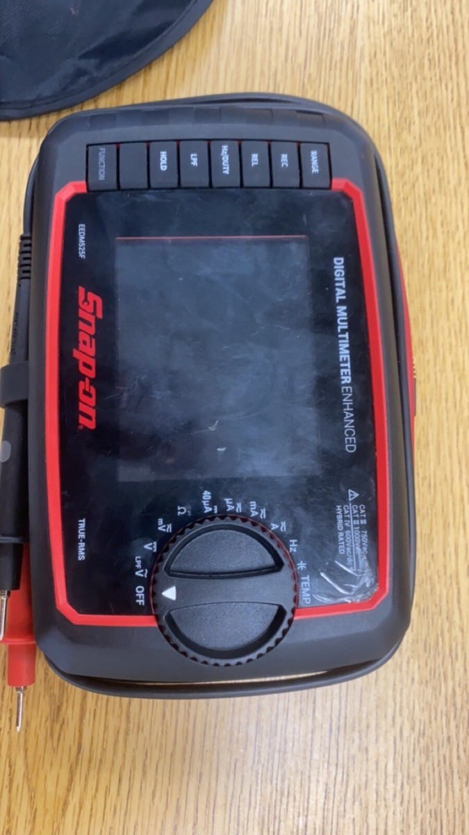 Snap On EEDM596F Advanced Digital Multimeter - Black/Red | eBay