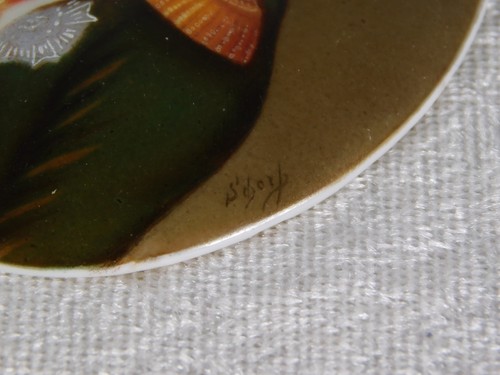 Antique 1800's Firenze Napoleon Bonaparte Miniature Porcelain Signed Portrait - Picture 4 of 10