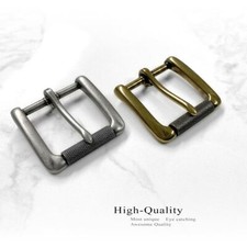 Antiqued Finish Single Prong Roller Replacement Belt Buckle, Fits 1-3/8" wide