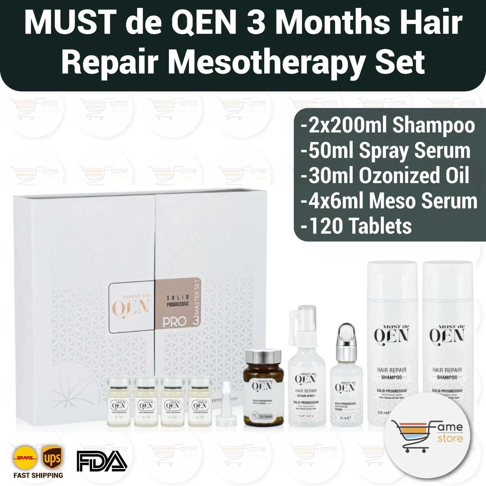 MUST de QEN 3 Months Hair Repair Pro Set (Mesotherapy)