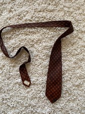 Vintage Tie Dotted Red Brown