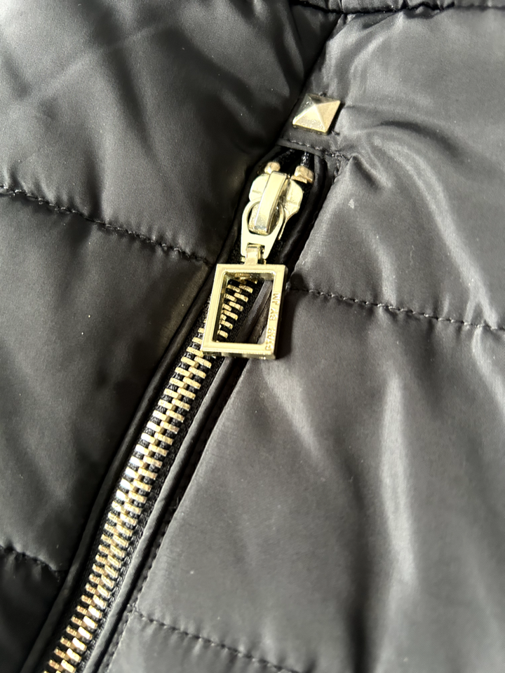 Julien Macdonald Star Black Quilted Puffer Jacket Ski UK 10 to 12 eBay