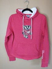 Stadium Athletics women's M pullover hooded sweatshirt "Wisconsin Badgers" logo