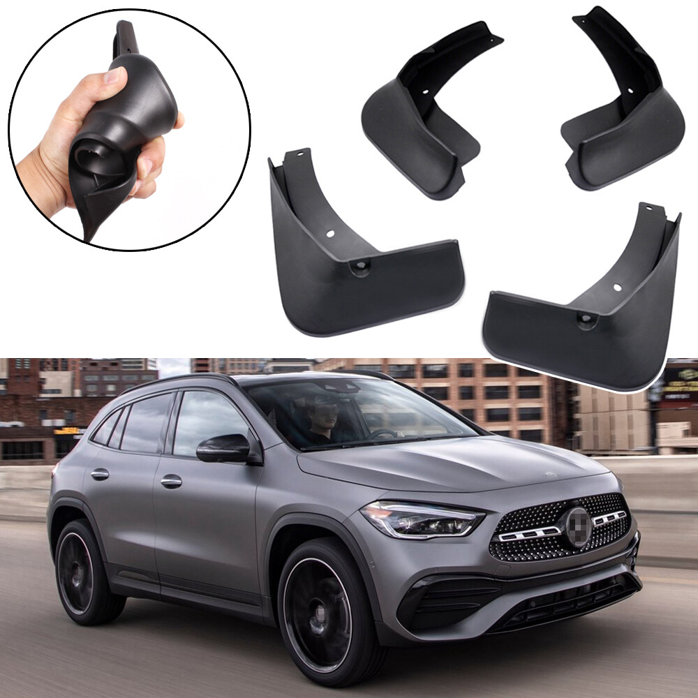 4 Mud Flaps Splash Guard Fender Car Mudguard for 2021 2022 Mercedes-Benz GLA 250