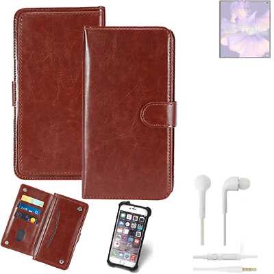 KUNSTLEDER HANDYTASCHE FÜR Huawei Mate Xs 2 + KOPFHÖRER SCHUTZ HÜLLE WALLET B