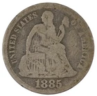 1885 Seated Liberty Dime ~ Good Details