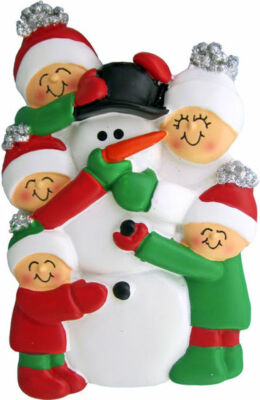 Building a Snowman (5 family, friends, siblings) ** PERSONALIZED FREE ** 