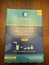 Liquid I.V. Hydration Multiplier Electrolyte Drink Mix, Lemon Lime, 15 Ct
